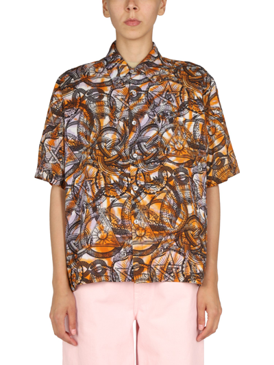 Aries All Over Print Shirt Unisex In Multicolour