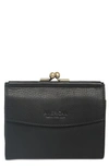 American Leather Co. Dana Bifold Leather Wallet In Black