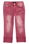 Joe's Kids' The Jane Distressed Cuffed Hem Jeans In New Berry