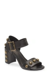 Cecelia New York Gail Stud Sandal In Black