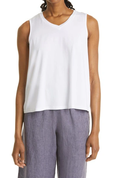 Buy Eileen Fisher Washable Wool Crepe Crewneck Tank Top - Red Cedar At 30%  Off