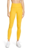 Girlfriend Collective High Waist Pocket Leggings In Golden Glow