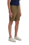 Bugatchi Drawstring Linen Shorts In Olive