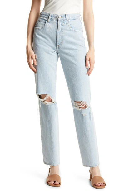 Slvrlake London High Waist Straight Leg Jeans In Love Hurts