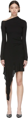 Helmut Lang Black Viscose Mini Dress