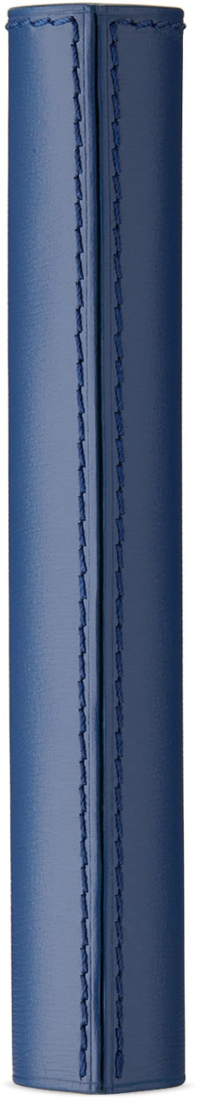 La Bouche Rouge Refillable Leather Mascara Case – Navy