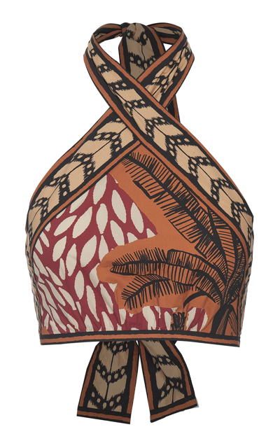 Johanna Ortiz Women's Yoruba Cotton Cropped Top In Print