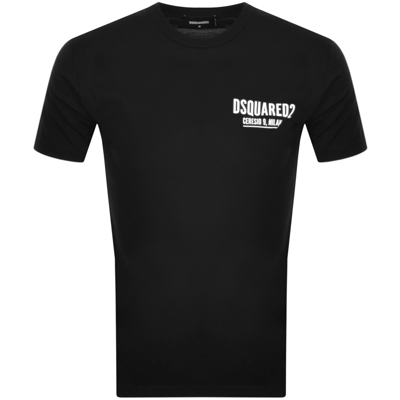 Dsquared2 Ceresio 9 Print Jersey T-shirt In Black