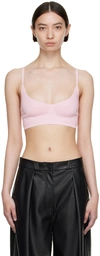 Olenich Pink Viscose Tank Top In Ice-cream Pink