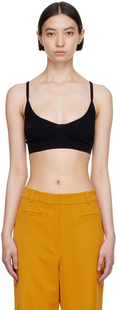 Olenich Black Viscose Tank Top