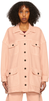 Brain Dead Pink Swing Denim Jacket In Pink
