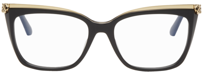 Cartier Womens Black Gold Ct0033o Cat Eye-frame Acetate And Metal Glasses
