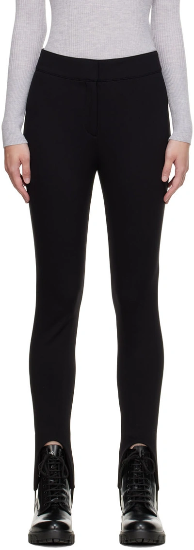 Hugo Black Nylon Leggings In 1 Black