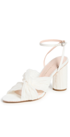 Loeffler Randall Women's Reed Pleated High Heel Sandals In Pearl