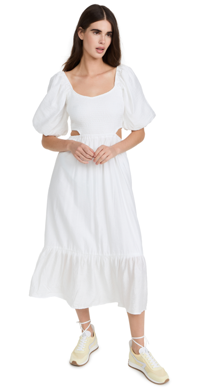 Moon River Cutout Dress In White