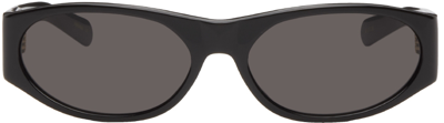 Flatlist Eyewear Black Eddie Kyu Sunglasses In Solid Black