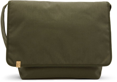 Visvim Green Cordura 24l Messenger Bag In Olive