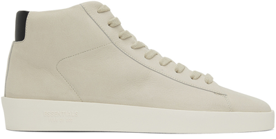 Essentials Gray Tennis Mid Sneakers In Cement