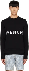 Givenchy Split Printed Sweatshirt In 001 Black