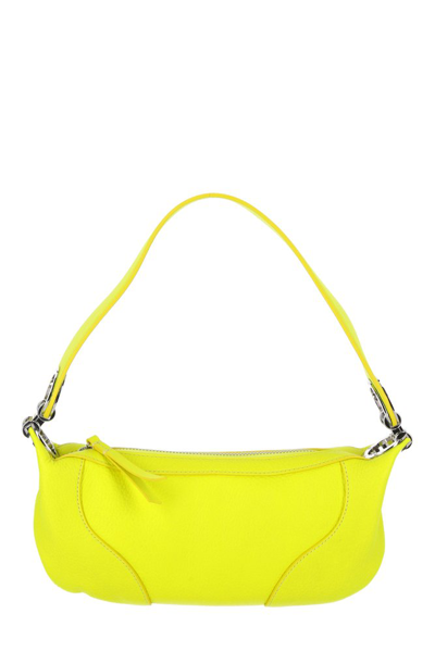 By Far Mini Amira Shoulder Bag In Yellow