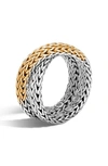 John Hardy 'CLASSIC CHAIN' OVERLAP RING,RZ97107X7