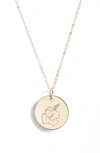 Nashelle Birth Flower Necklace In 14k Gold Fill - August