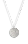 Nashelle Birth Flower Necklace In Sterling Silver - May