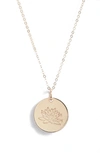 Nashelle Birth Flower Necklace In 14k Gold Fill - July