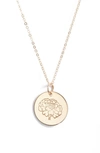 Nashelle Birth Flower Necklace In 14k Gold Fill - October
