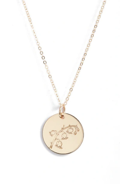 Nashelle Birth Flower Necklace In 14k Gold Fill - May