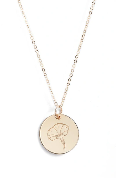 Nashelle Birth Flower Necklace In 14k Gold Fill - September