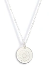 Nashelle Birth Flower Necklace In Sterling Silver - April