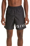 Givenchy Logo Swim Trunks In Default Title