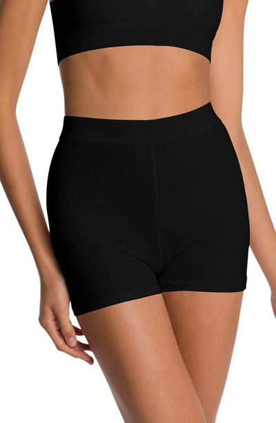 Wolford Beauty Cotton Bike Shorts In Black