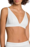 Wolford Beauty Triangle Bralette In Pearl