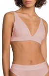 Wolford Beauty Triangle Bralette In Powder Pink