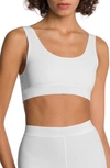 Wolford Beauty Cotton Scoop Neck Bralette In Pearl White