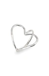 Nashelle Complete Heart Ring In Sterling Silver