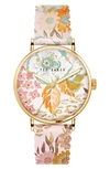 TED BAKER PHYLIPA RETRO LEATHER STRAP WATCH, 37MM