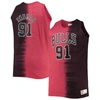 Mitchell & Ness Men's  Dennis Rodman Black, Red Chicago Bulls Big And Tall Profile Tie-dye Player Tan In Black