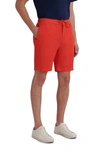 Bugatchi Drawstring Linen Shorts In Paprika