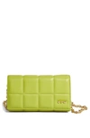 House Of Want We Browse Vegan Leather Wallet Crossbody Bag In Celery