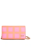 House Of Want We Browse Vegan Leather Wallet Crossbody Bag In Citrus Check