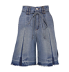 ANDERSSON BELL ANDERSSON BELL STRAIGHT LEG BELTED DENIM SHORTS