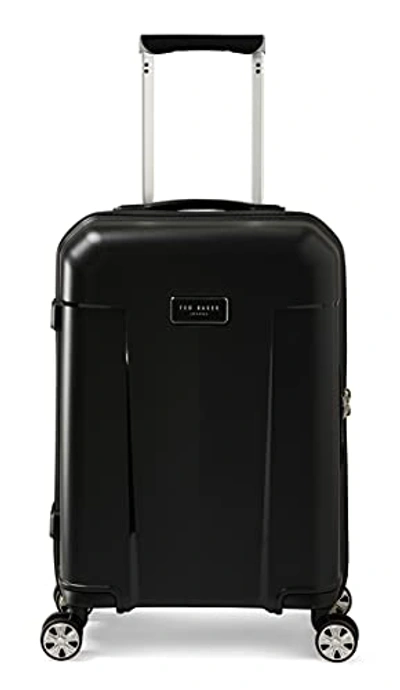 Ted Baker Flying Colours Four-wheel Trolley Suitcase In Black
