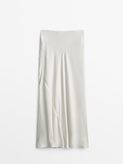 ★ Massimo Dutti★ Shirring Detail Long Fluid Skirt 0526458 Women's Skirts - Massimo Dutti - US