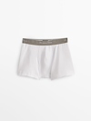 MASSIMO DUTTI BOXER SHORTS WITH A GREY WAISTBAND
