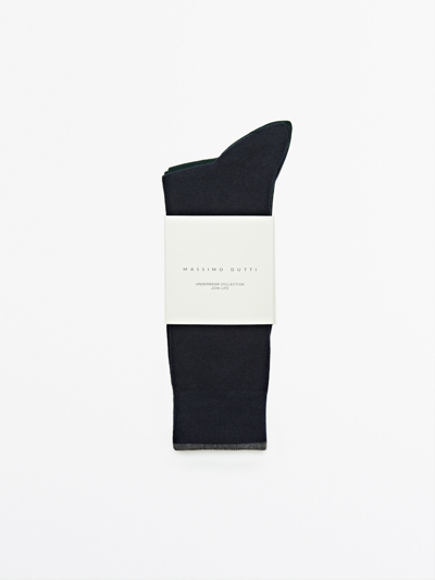 Massimo Dutti Pack Of Contrast Cotton Socks In Various Colours