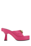 Versace Pink Medusa Biggie Crystal Mules
