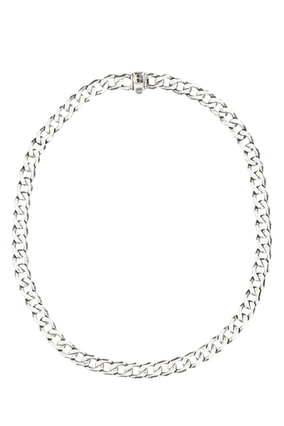 Emanuele Bicocchi 925 Silver Edge Chain Necklace Silver  Uomo Tu